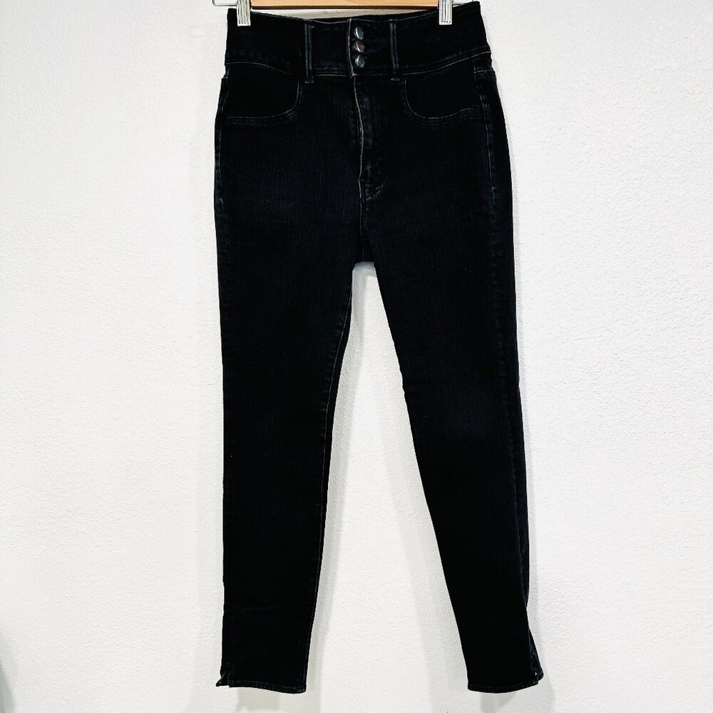 American Eagle 360 Super Stretch High Rise Jegging Jeans Black W25xL26 Womens 4